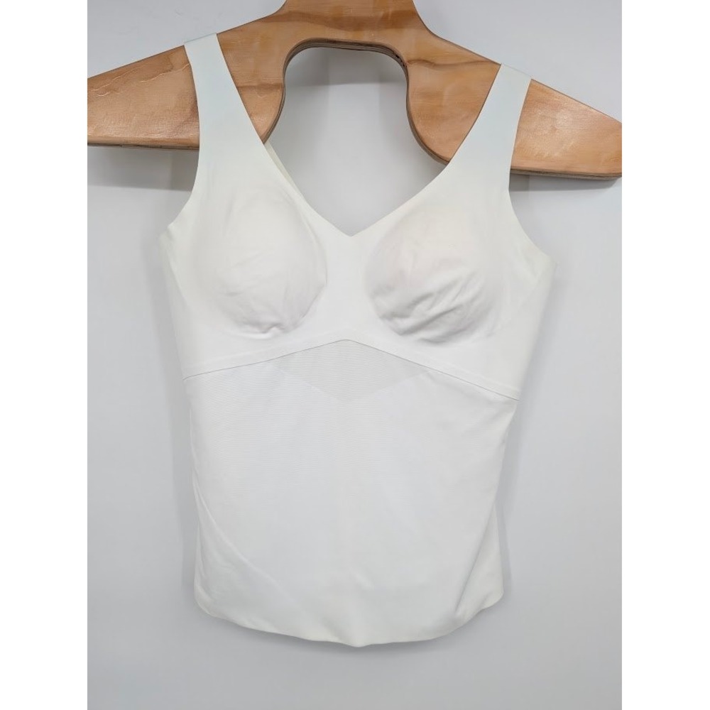 HoneyLove Liftwear Tank Built in Bra Underwire Free White Women's NWT sz 1X